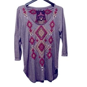 Johnny Was embroidered shirt